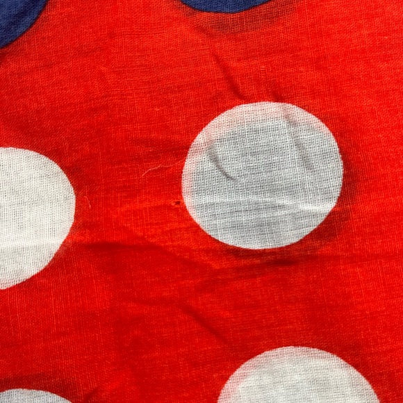 Vintage Vera Neumann ladybug polka dot square scarf handkerchief - Picture 6 of 9